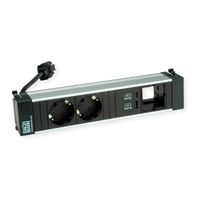 BACHMANN POWER FRAME M 2xCEE7/3, 1xUSB A&C 22W 1xCM 0.2m GST18
