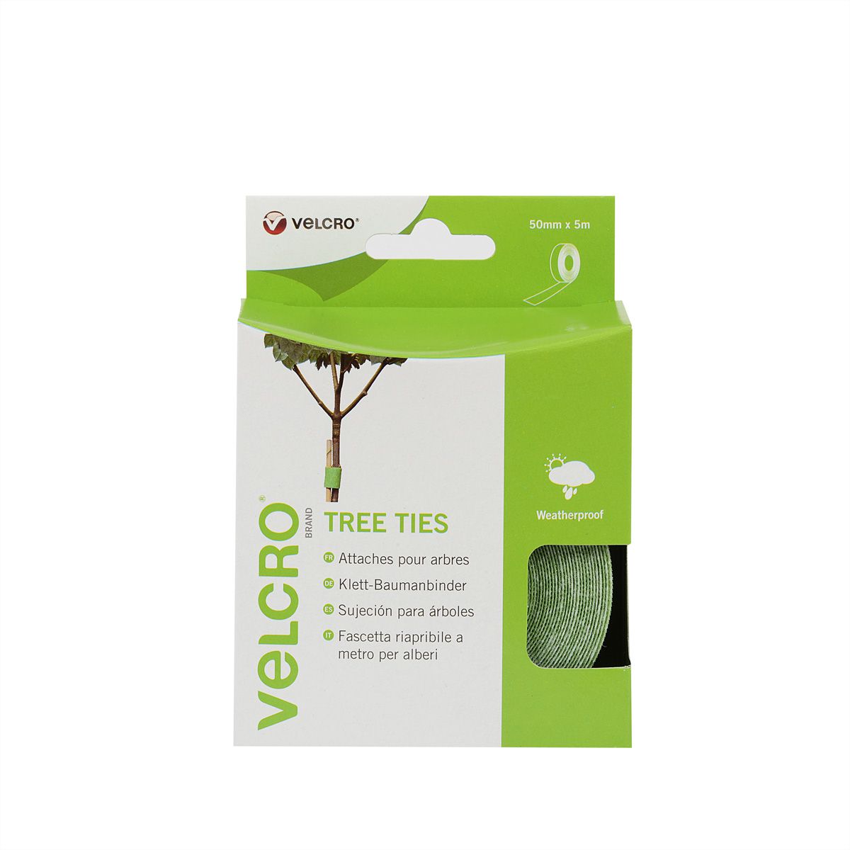 VELCRO® ONE-WRAP® klittenband Bomen Binder ONE-WRAP® tape 50mm x 5m Groen