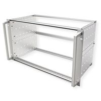SCHROFF EuropacPRO 19" moduledrager voor moduledrager, zwaar, achteraf af te schermen, met handgreep vooraan, 6 HE, 235 mm