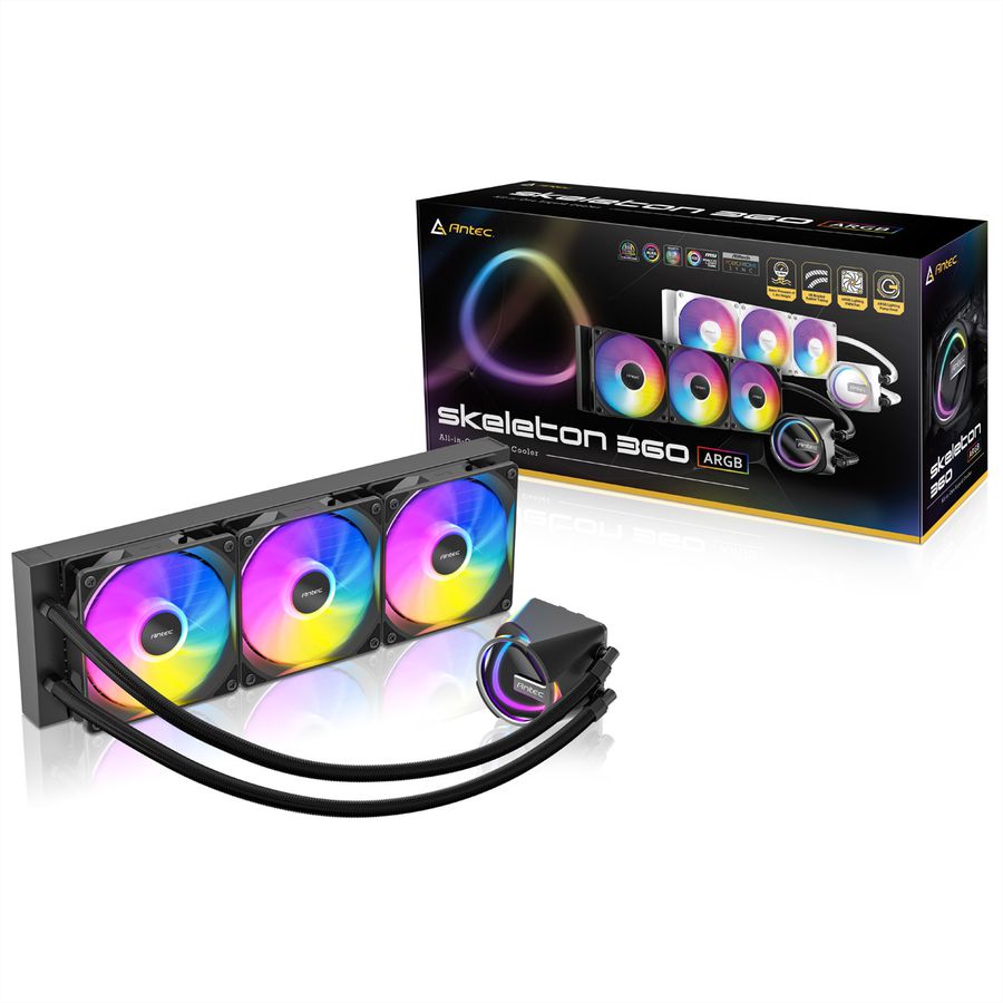 ANTEC Skeleton 360 ARGB processor fan water cooling, black
