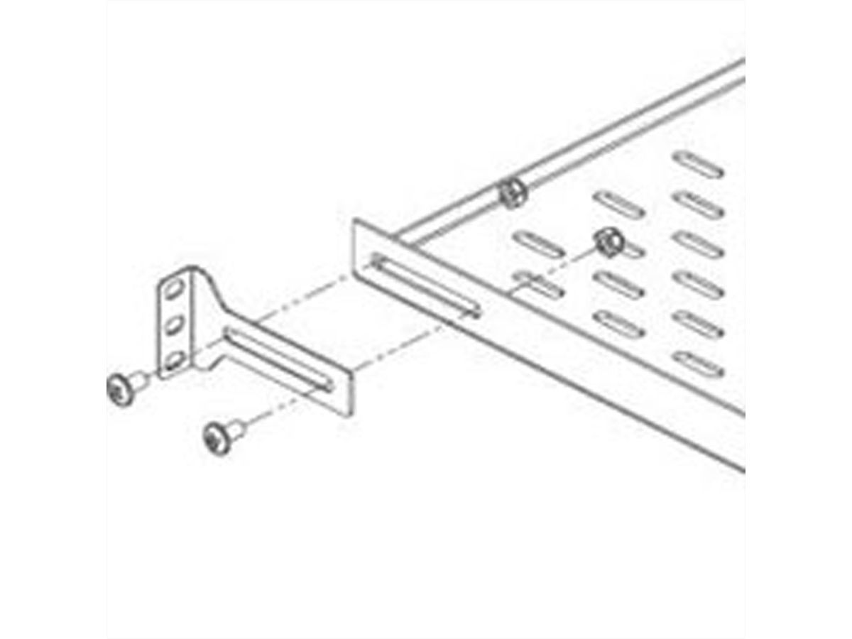 CONTEG Steunen tbv 19"-legplank, vast, lengte 88 mm