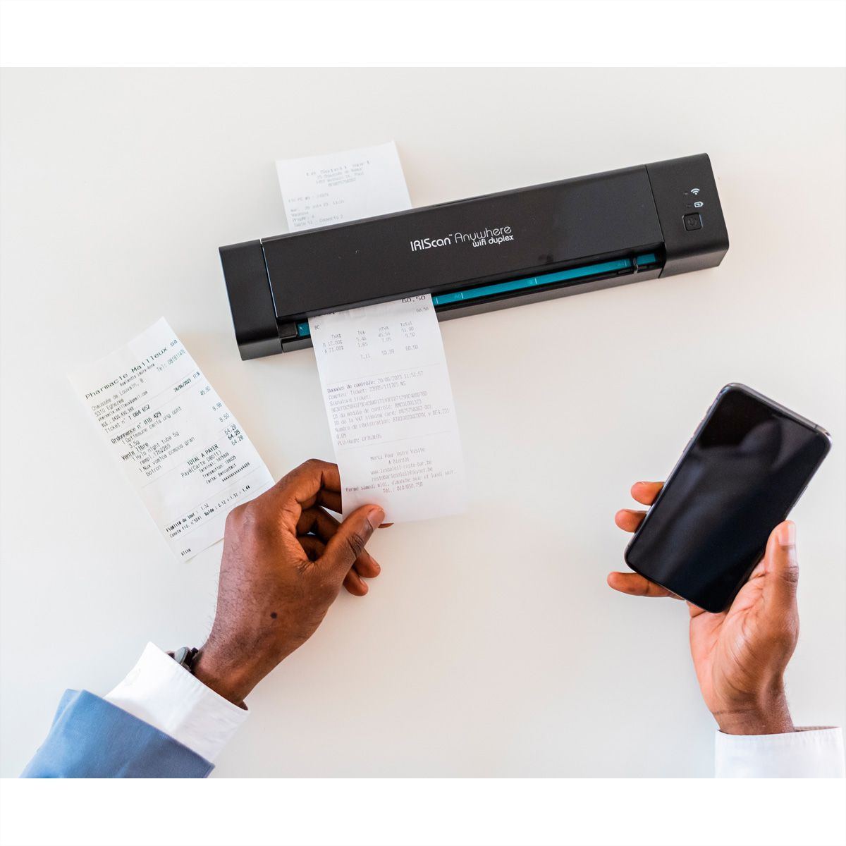 IRIScan Anywhere 6 WIFI Duplex 15PPM, Mobiele batterijscanner
