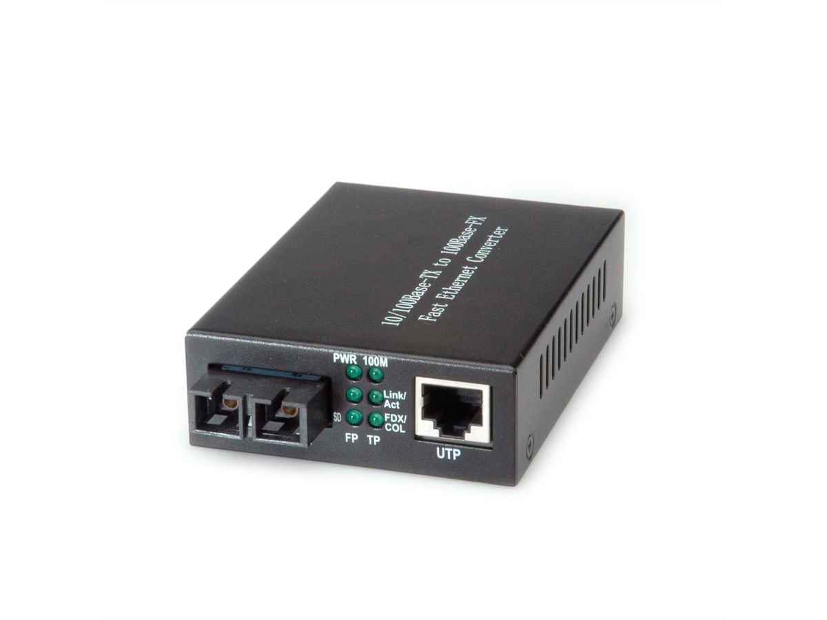 VALUE Fast Ethernet Converter, RJ45 - SC