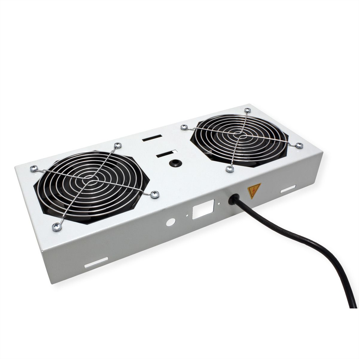 ROLINE ventilatorunit met 2 ventilatoren , voor 19 inch wandbehuizing grijs