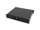 ROLINE 19-inch keyboard insert 2 U, 400 T lockable black
