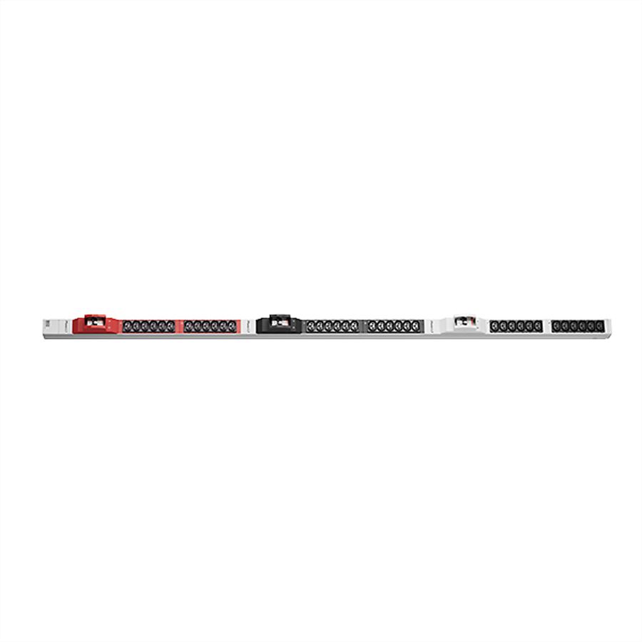 BACHMANN IT PDU ALU 1U 36x C13 6x miniature circuit breakers CEE 3x32A red