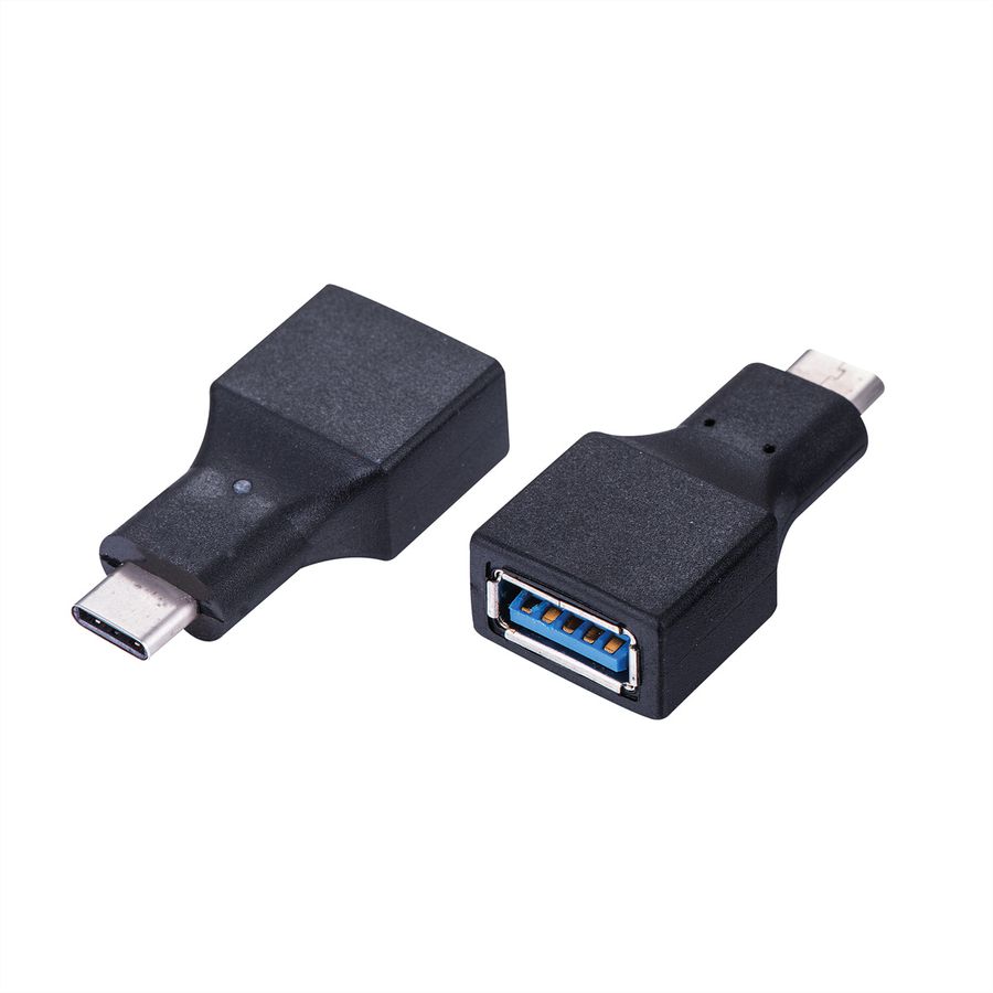 VALUE USB 3.2 Gen 1-adapter, USB Type C - A, M/F, OTG, zwart