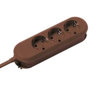 BACHMANN SMART 3xCEE7/3 brown, 3x earthing contact