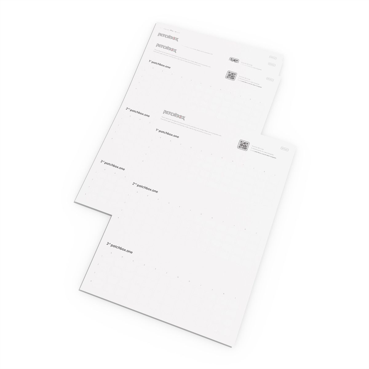 patchbox.one ID-labels 432 bedrukbare stickers