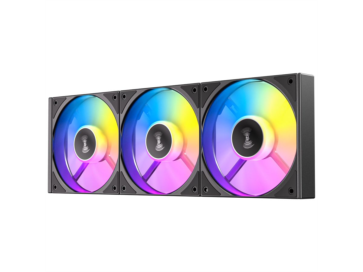 ANTEC C120 ARGB Fan Reverse PC Case Fan 120mm 3-in-1-Pack, black