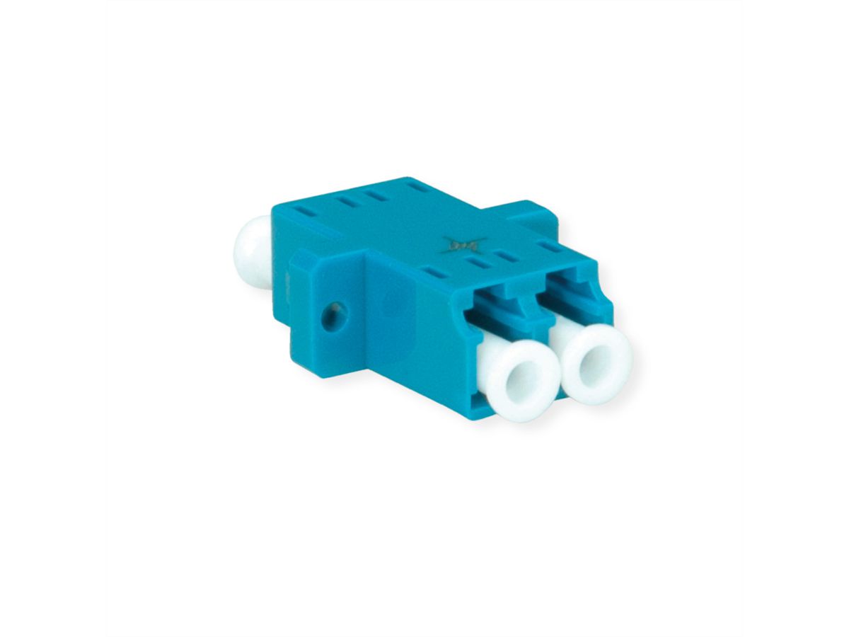TELEGÄRTNER  LC/APC Duplex adaptor, Singlemode and multimode, cramic sleeve, plastic housing, green, Z77