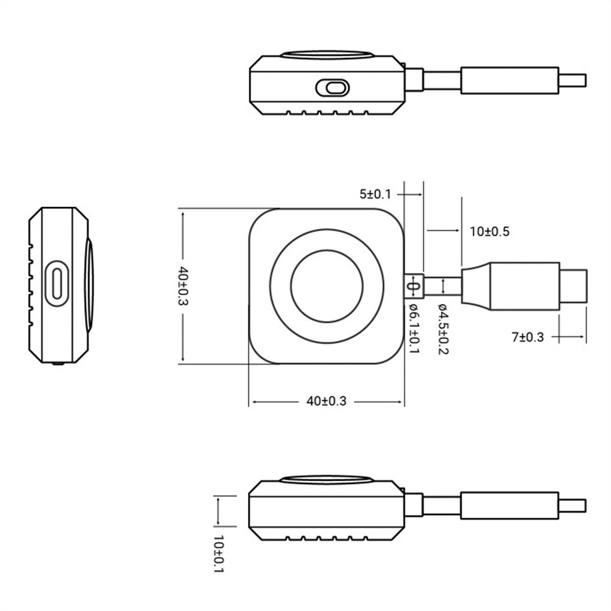 VALUE Wireless HDMI A/V Adapter-System, USB-C (Sender) - HDMI (Empfänger), 20 m