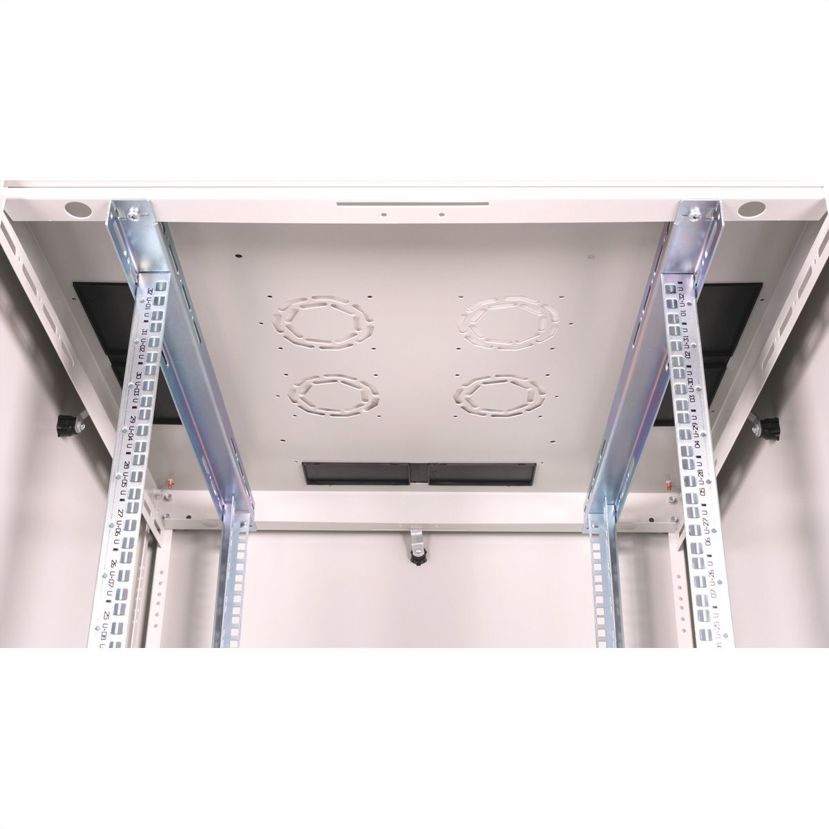 ROLINE 19-inch netwerkkast Basic 32 U, 800x800 BxD Glazen deur grijs