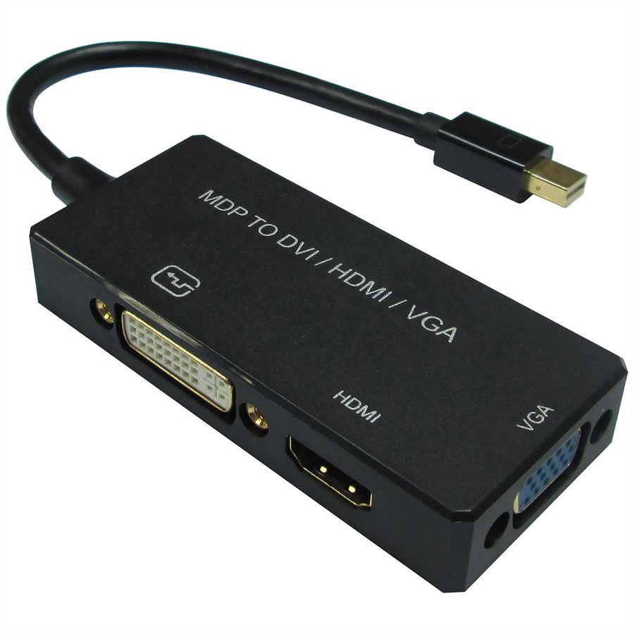 VALUE adapterkabel Mini DisplayPort - VGA / DVI / HDMI, v1.2, Actief