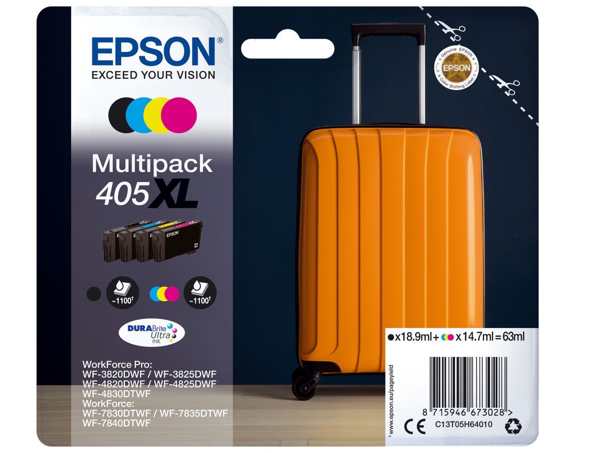 Epson Multipack 4-colours 405XL DURABrite Ultra Ink