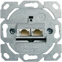 Dozen AMJ45 zonder middenplaat 2x RJ-45 Cat.6 (Class E), (A+C)