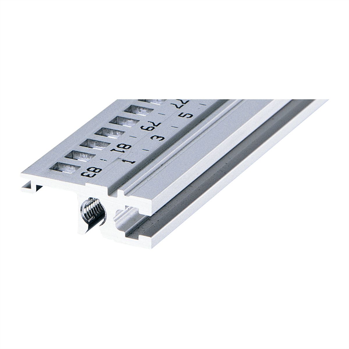 SCHROFF horizontale rail, achteraan, type L-ST, licht, standaard, 63 pk