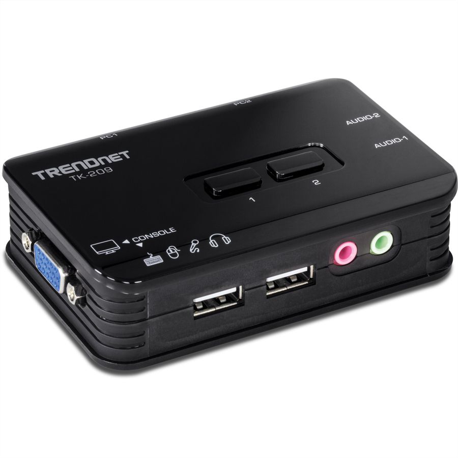 TRENDnet TK-209K KVM-switch 2-poorts USB-kit met audio