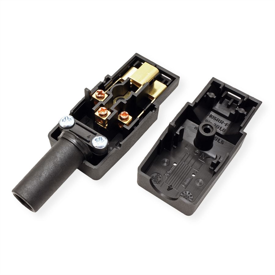BACHMANN Apparaten stroom connector IEC320 C21 16A/250VAC, zwart