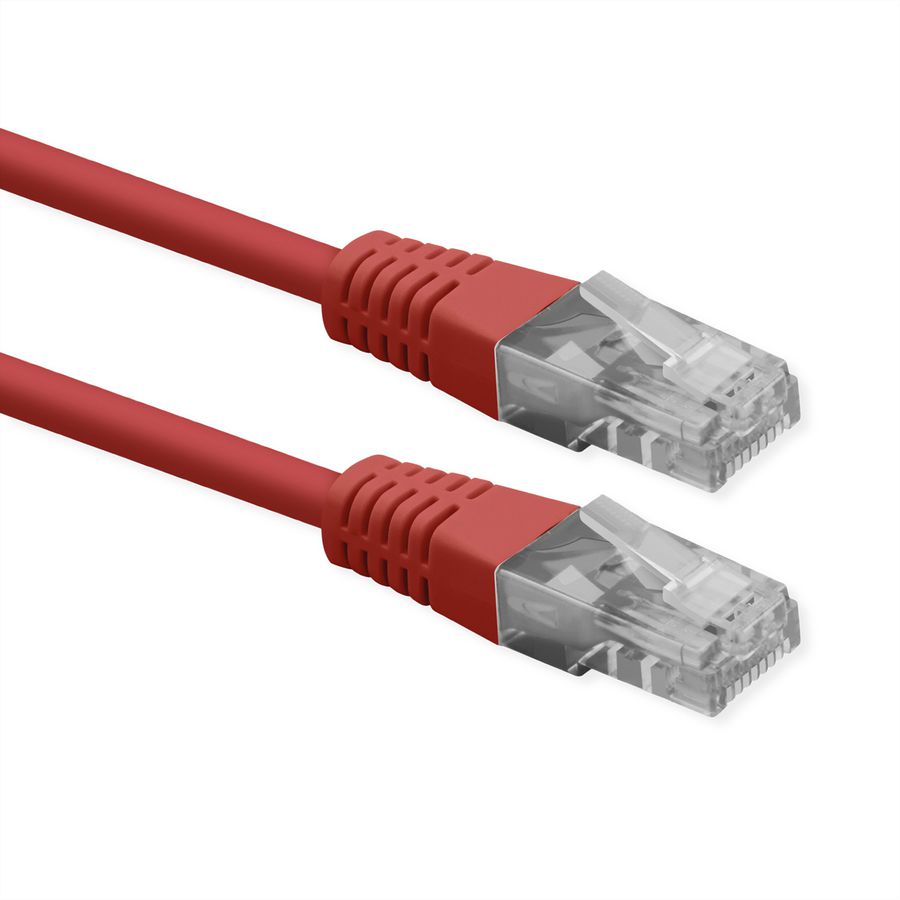 ROLINE Cat.6 (Class E) Patch Cable, UTP, PoE, rood, 2 m