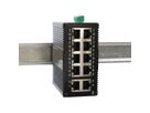 EXSYS EX-62026PoE 10-Port Industrie-Ethernet-PoE-Switch, 8x PoE + 2-Port 10/100/1000Tx