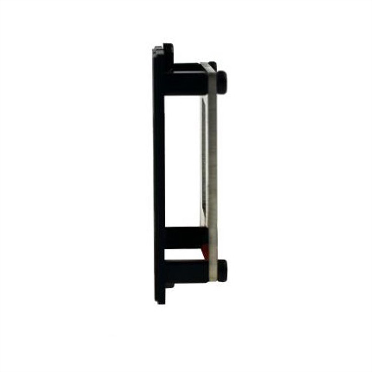 BACHMANN Custom module frame 1x Keystone met metalen beugel, zwart