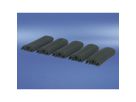 SCHROFF Rubbersteun-set voor dubbel stalen kabeloog 80D