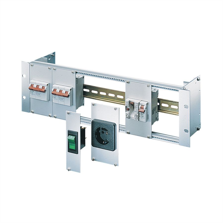 SCHROFF EuropacPRO 19" Subrack Kit for Power Distribution Module, Unshielded, 3 U, 84 HP, 115 mm