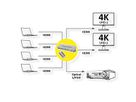ROLINE 4K HDMI Matrix Switch, 4x2, met afstandsbediening