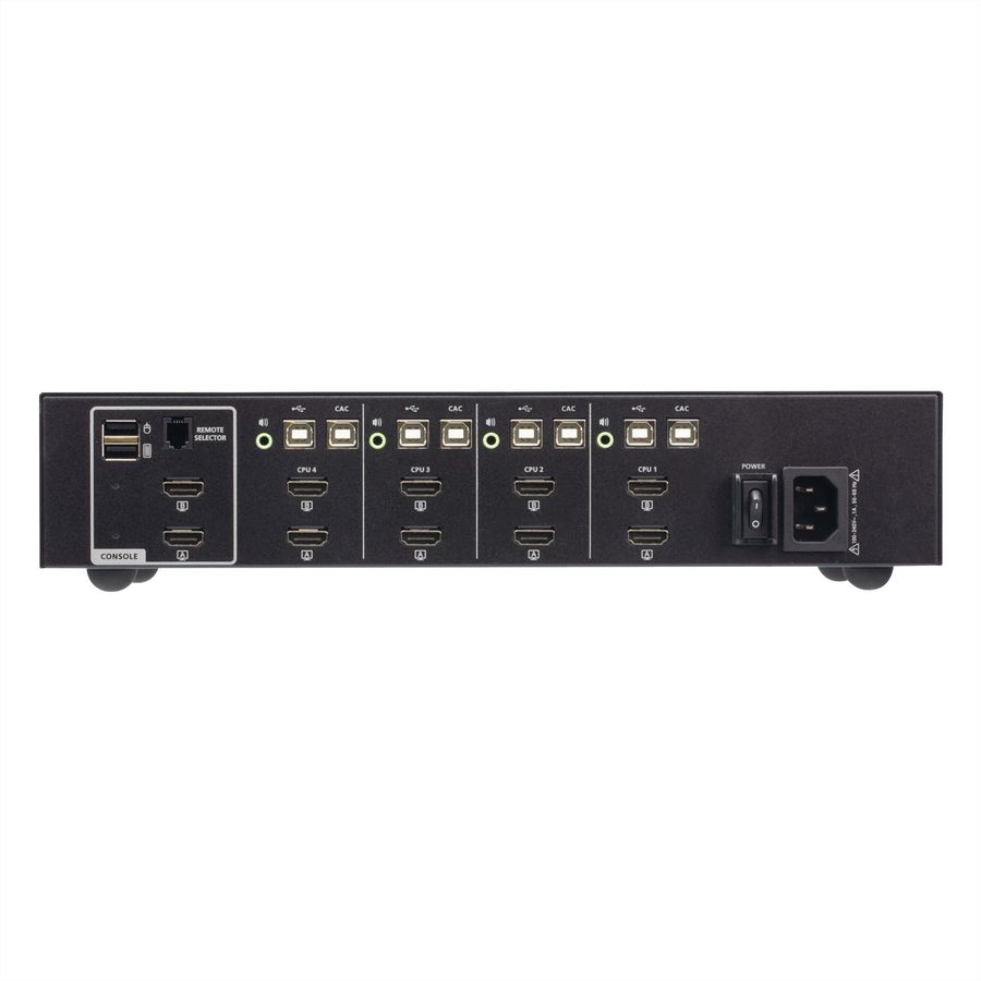 ATEN CS1144H4C 4-Port USB HDMI Dual Display Secure KVM Switch mit CAC