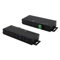 EXSYS EX-1237HMVS 7 Port USB 3.2 Gen2 Hub mit 4 x USB-C und 3 x USB-A Anschluss