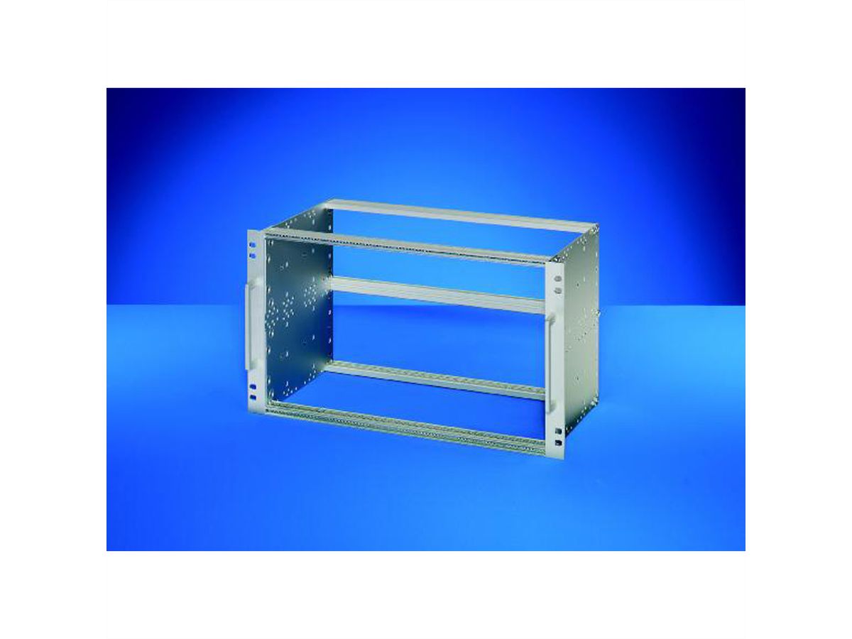 SCHROFF EuropacPRO 19" moduledrager voor rail, retrofit-afscherming, EN 50155, 3 HE, 84 HE, 235 mm