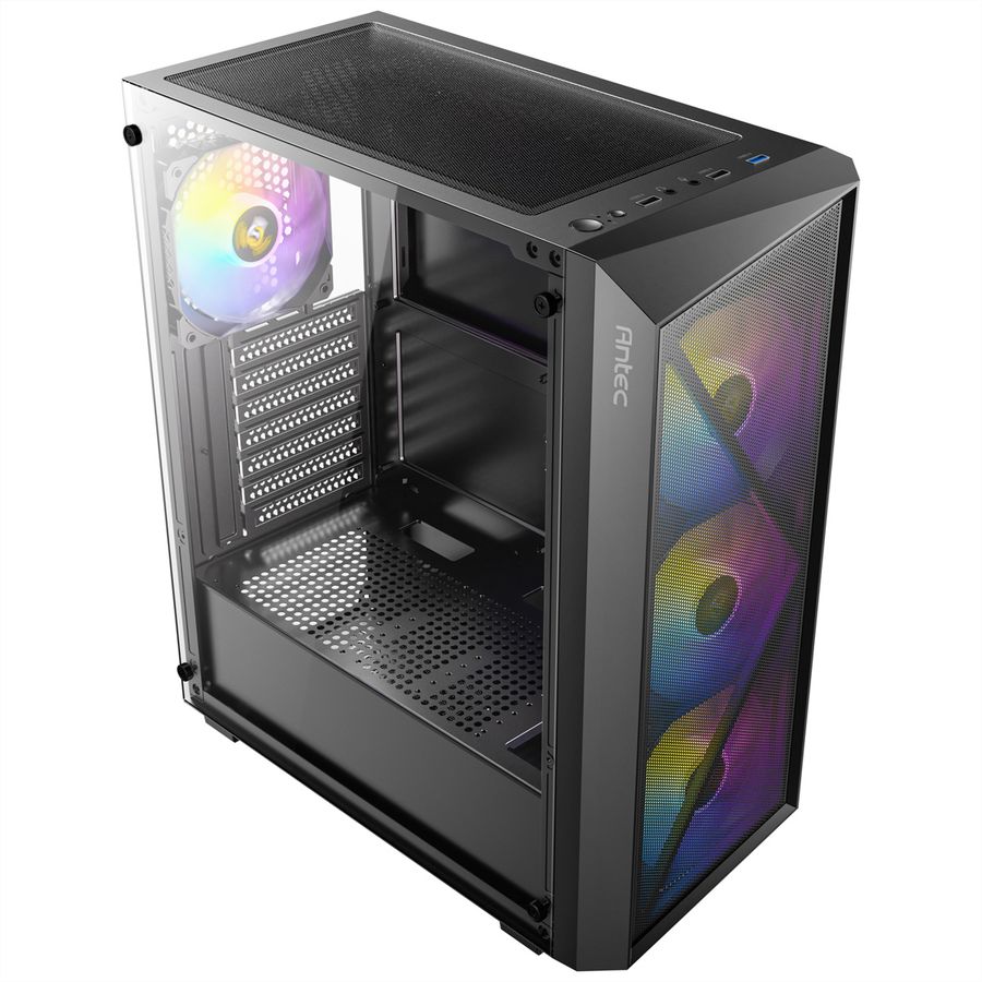 ANTEC AX67 ARGB PC Case Midi Tower Gaming ATX, black