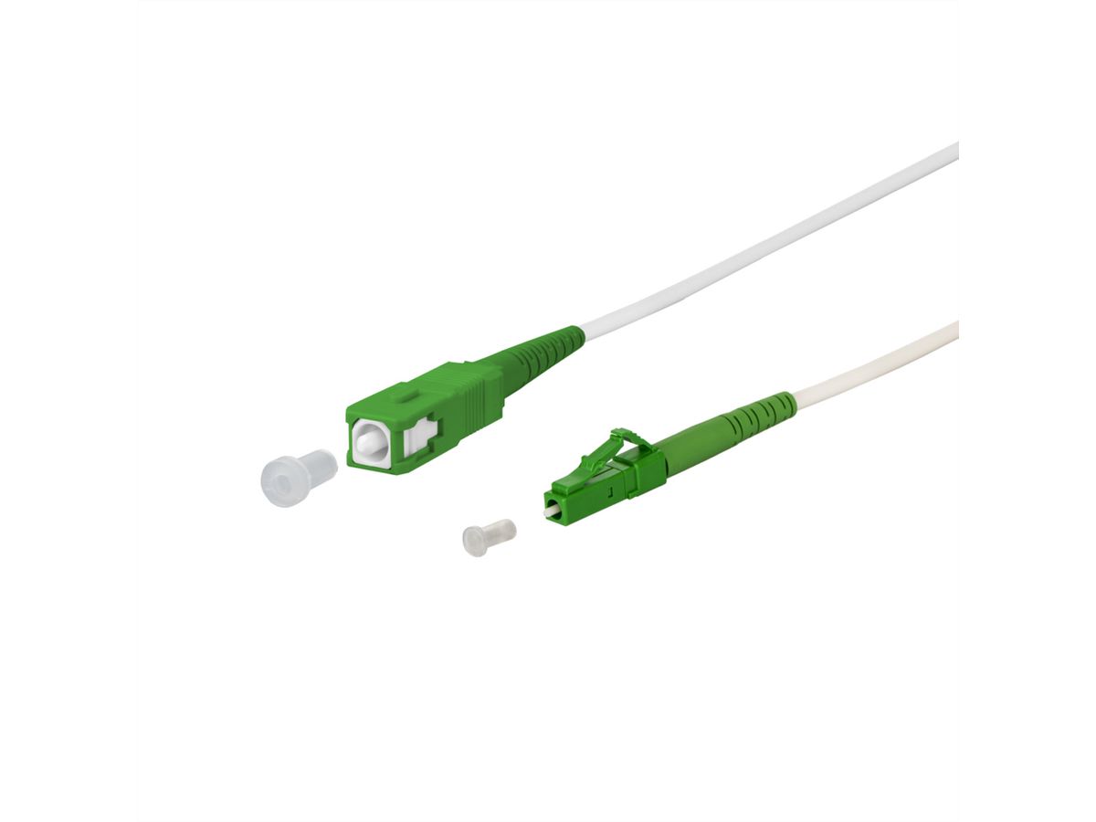 METZ CONNECT OpDAT glasvezelkabel, SC-S APC/LC-S APC OS2, 20 m