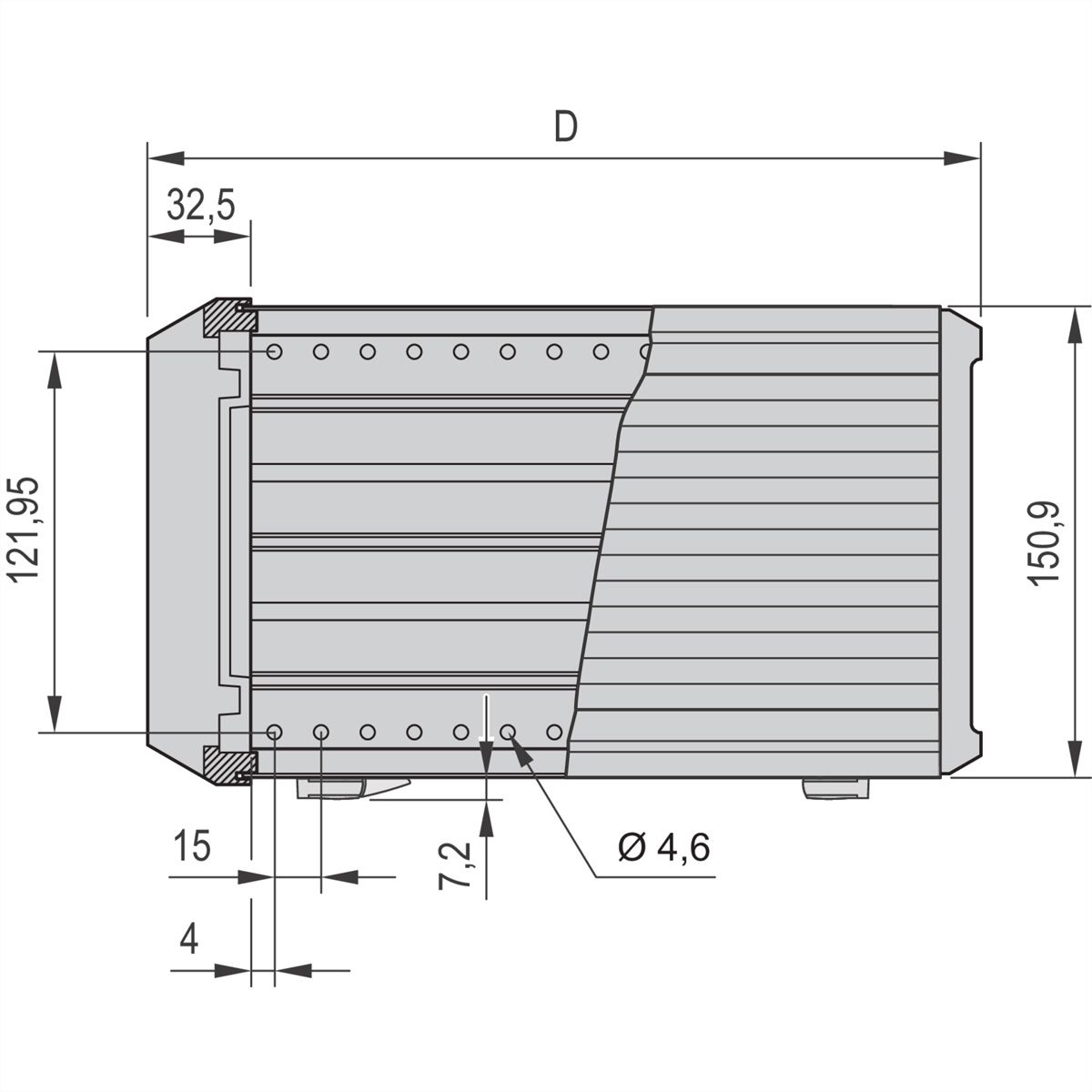 SCHROFF PropacPRO Complete Desktop Case, Unshielded, 3 U, 63 HP, 326 mm