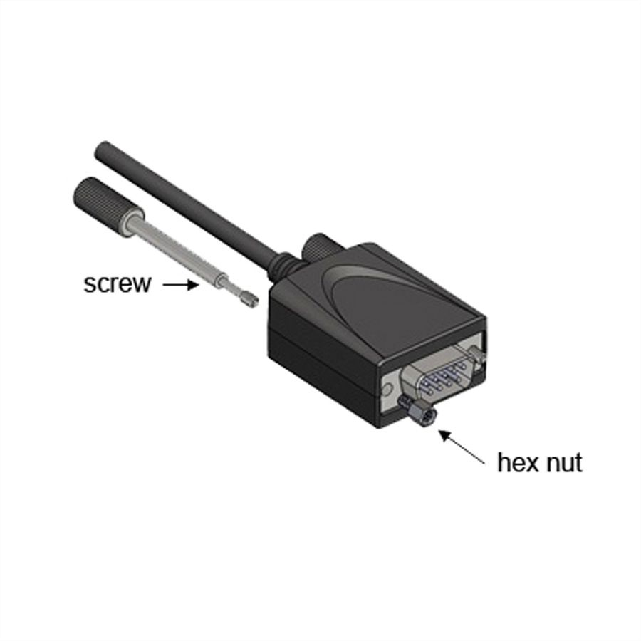 EXSYS EX-1346 USB 2.0 zu 1S x Serielle Schnittstelle RS-422/485 Port Konverter, Kabel, FDTI, schwarz, 1,8 m