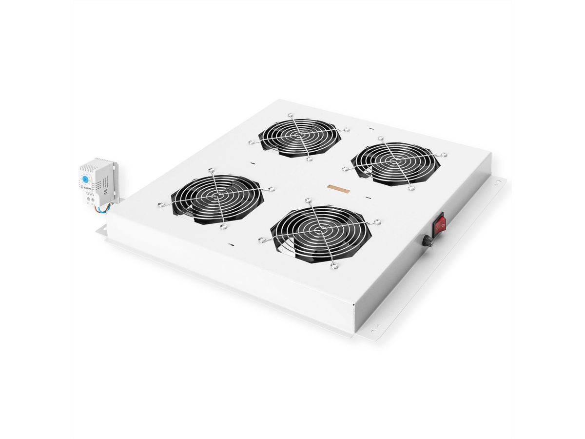 ROLINE dakventilatie-unit met 4 ventilatoren, thermostaat