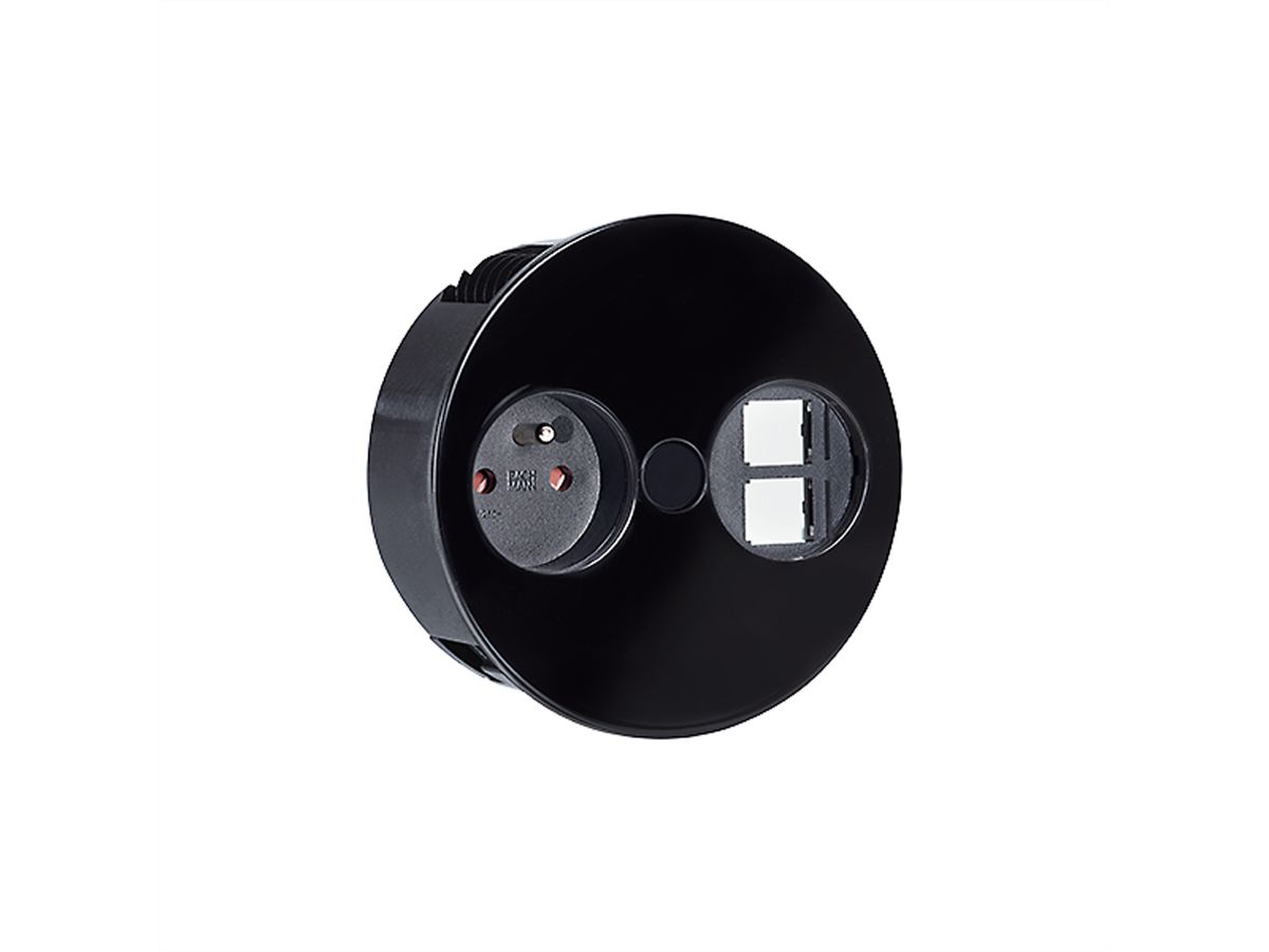 BACHMANN TWIST 1xUTE 2xKeystone black 30GE silk matt