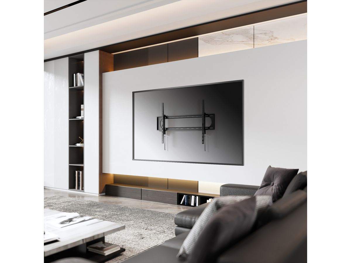 VALUE TV Wall Mount, 80mm Wall Distance, <120kg, <304,8cm (120"), VESA 900x600, tiltable