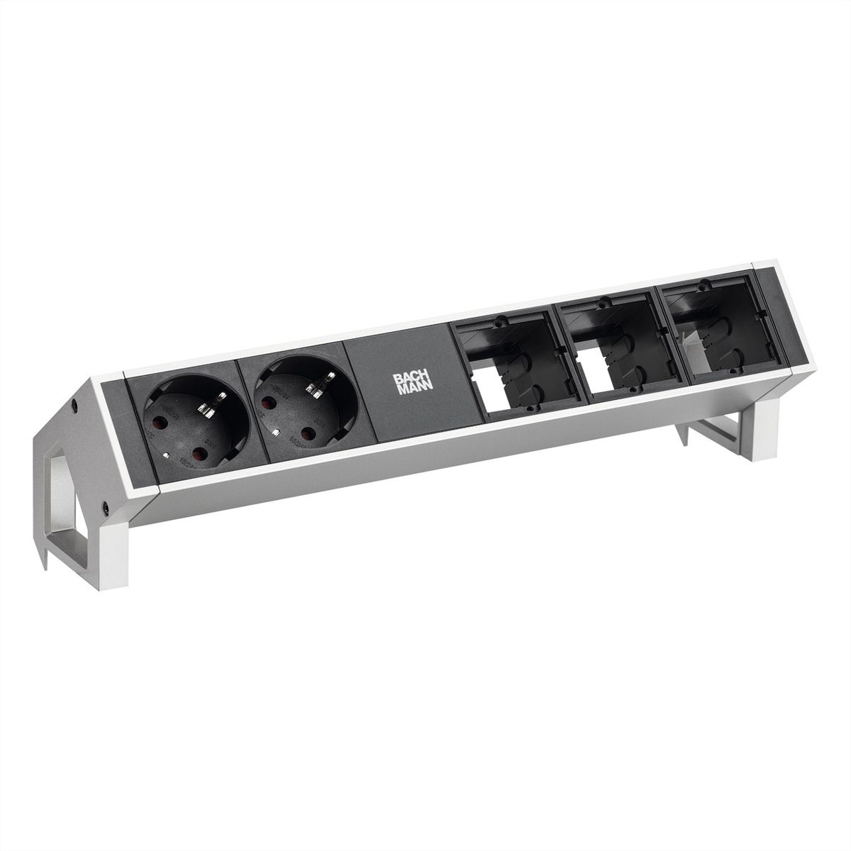 BACHMANN DESK2 2x Schutzkontakt 3x ABD GST18 Inox