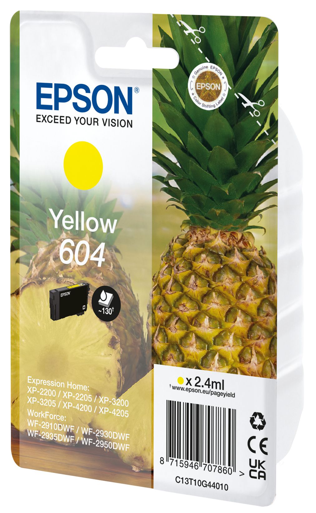 Epson 604 ink cartridge 1 pc(s) Original Standard Yield Yellow