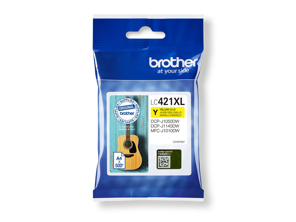Brother LC421XLY ink cartridge 1 pc(s) Original Yellow