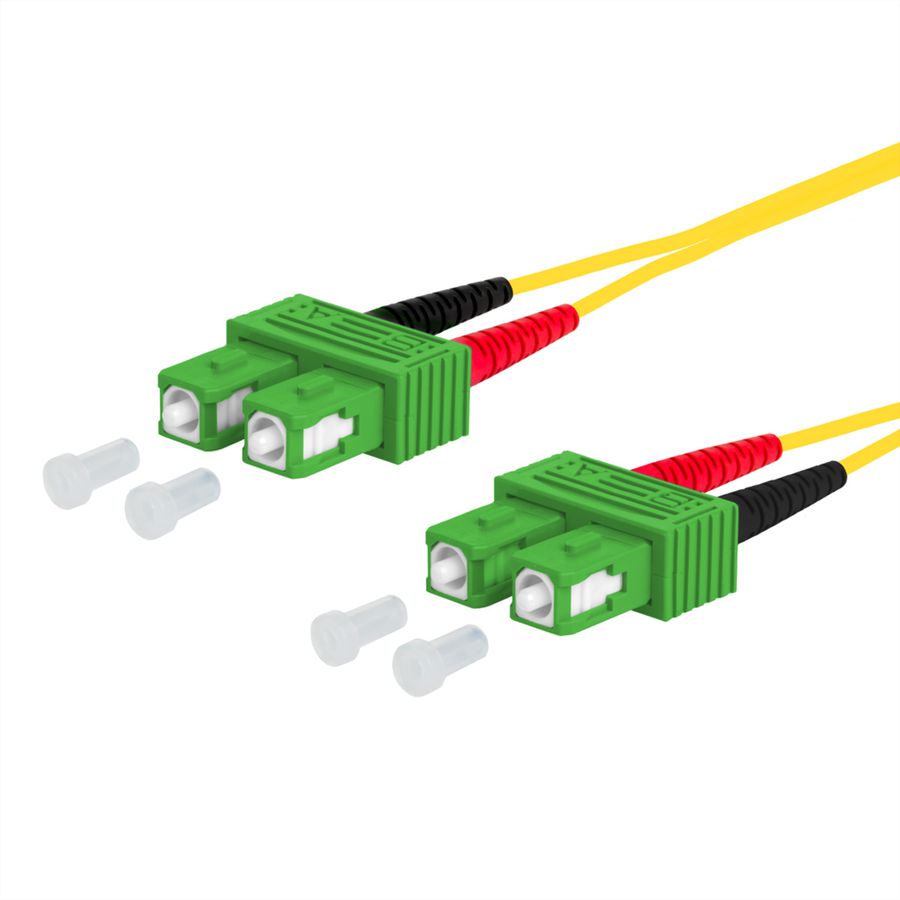 METZ CONNECT OpDAT patch cord, SC-D APC/SC-D APC OS2, 0.5 m