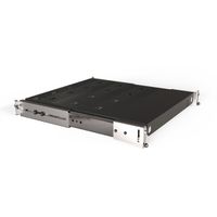 SCHROFF 19" Telescopic Shelf for Varistar, Novastar, Eurorack, 70 kg, RAL 7021, 553W 600D