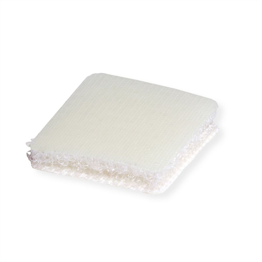 VELCRO® zelfklevende klittenband met haken en lussen 25 mm x 25 mm x 24 sets wit