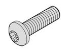 SCHROFF Kruiskopschroef, Torx, GND-functie, staal verzinkt, M4 × 6 mm, 100 stuks