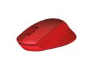 LOGITECH M330 Silent Plus Maus, rot