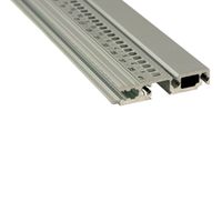 SCHROFF horizontale rail, voorzijde, type R-KD, robuust, korte lip, 20 PK