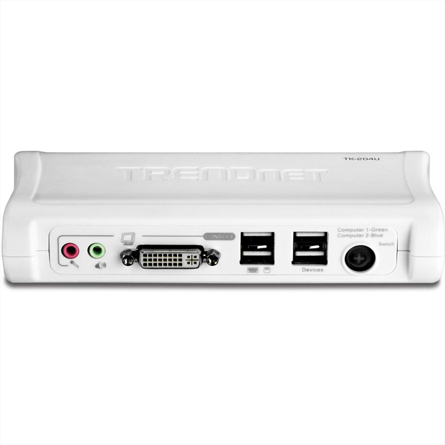 TRENDnet TK-204UK KVM-switch 2-poorts DVI USB met audiokit