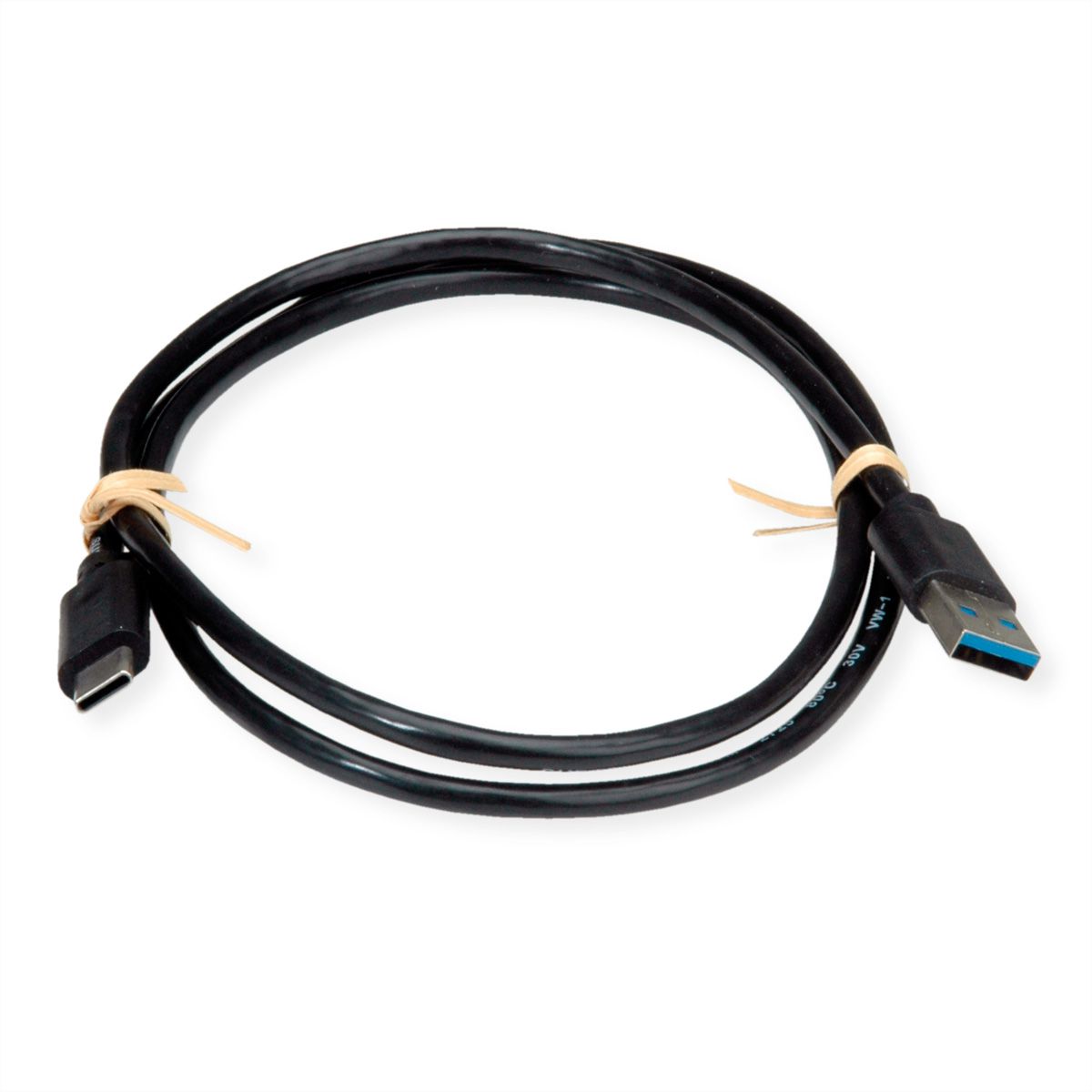 ROLINE RM USB 3.2 Gen 2 Cable, A-C, M/M, black, 1 m